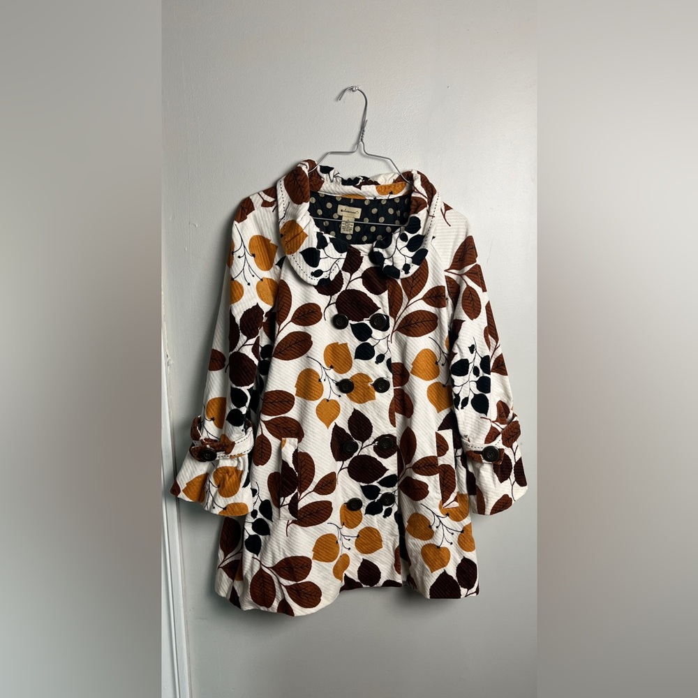 Anthropologie Elevenses leaves coat